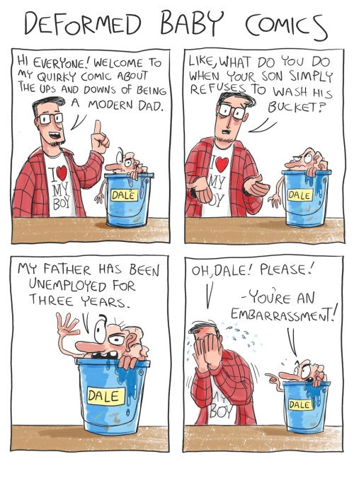 Deformed baby comics