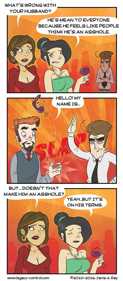 Oh, so I'M the a**hole