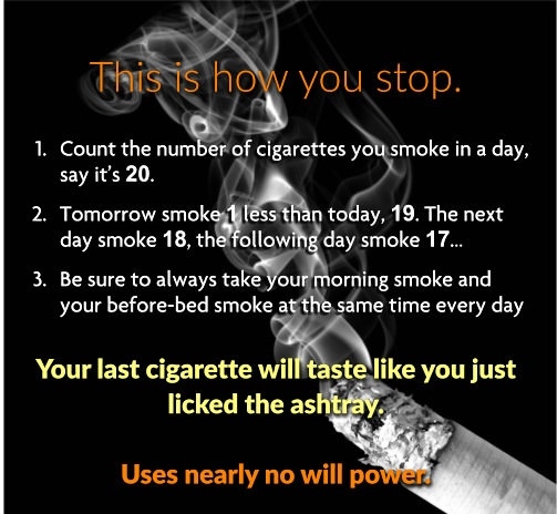 How to stop smoking