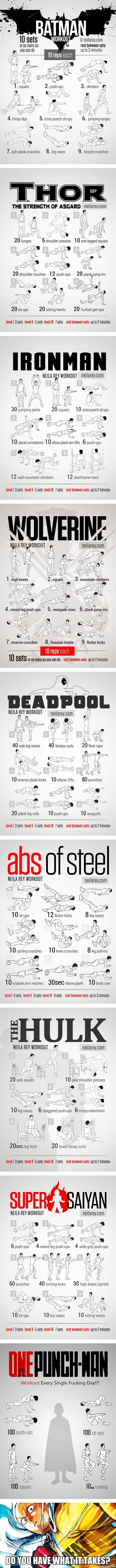 Ultimate superhero workout