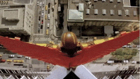 Superhero landing!