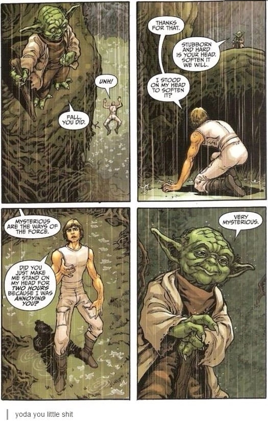 Yoda is such a smarta**