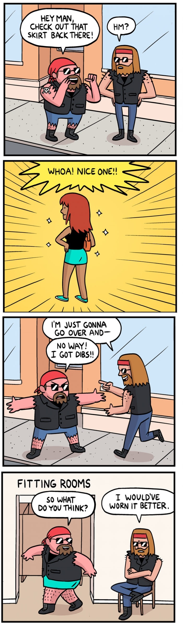 Check out that skirt!