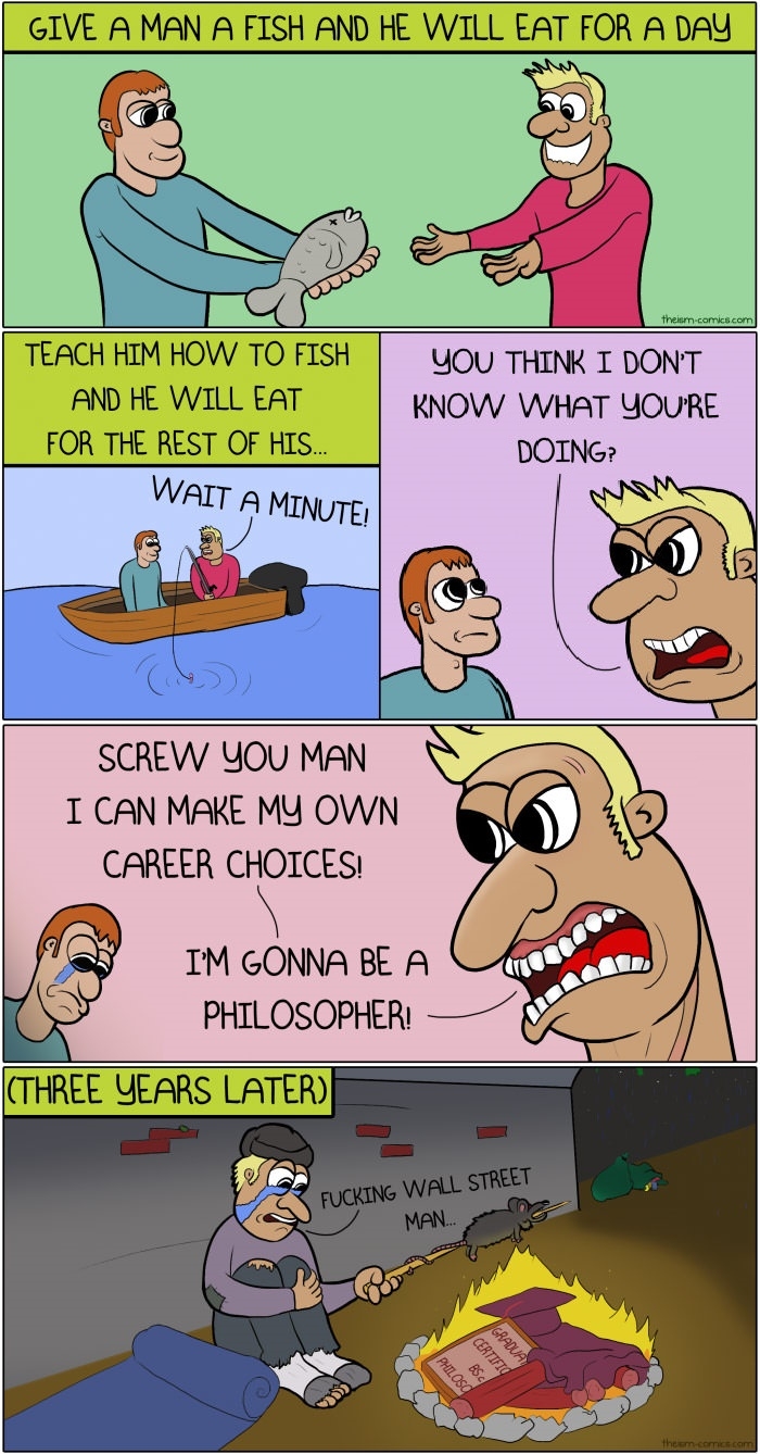 Give a man a degree..