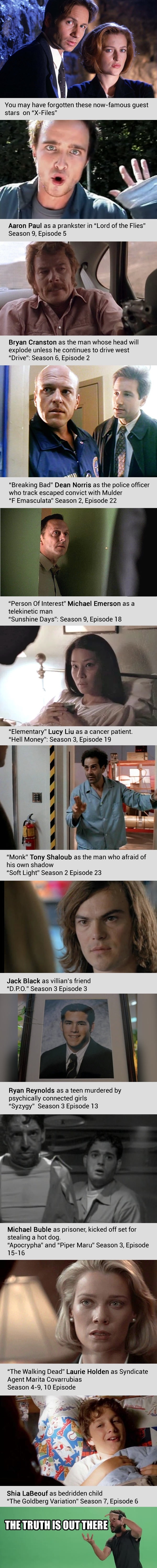 Now-famous guest stars in X-Files