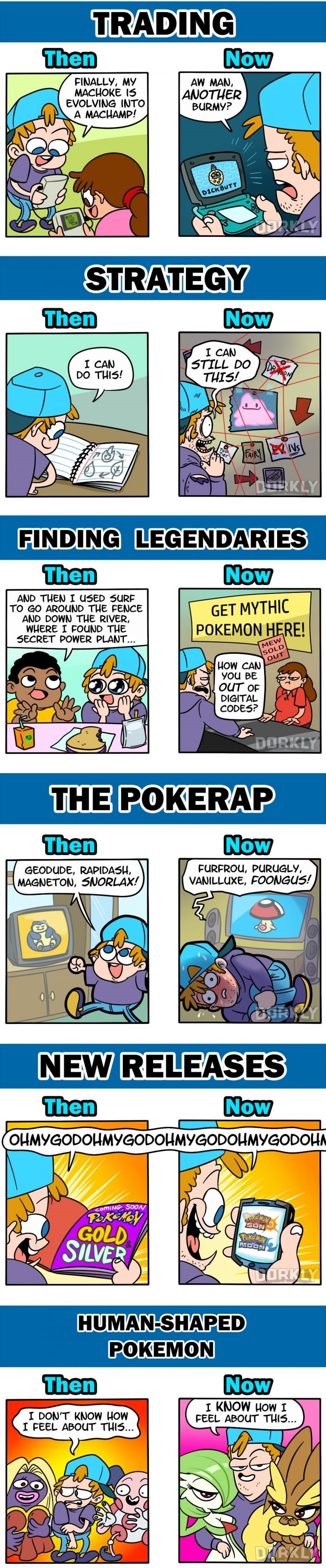 Pokemon then vs now