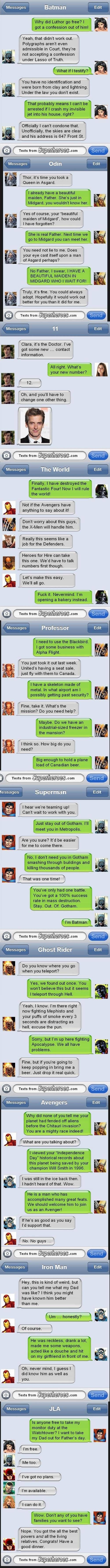 Texts from superheroes