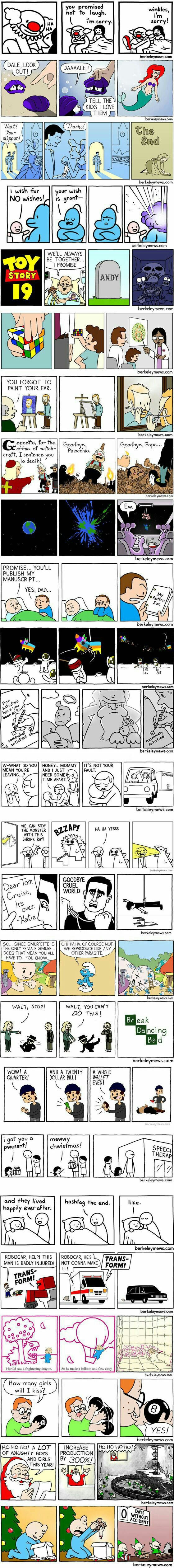 Best one strip comic jokes