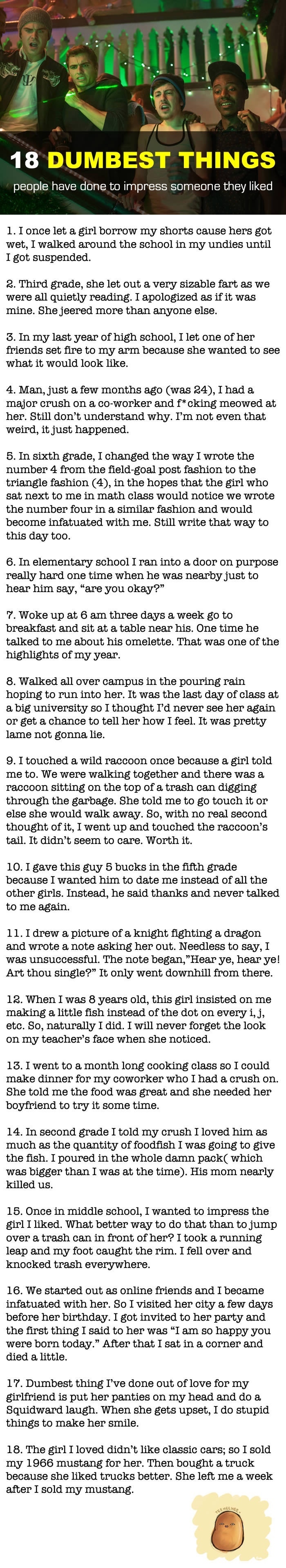 Dumb things done to impress people