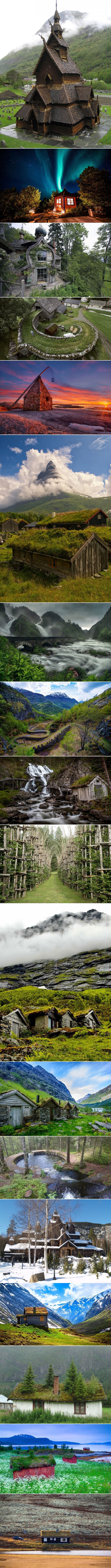 Beautiful architecture in Norway