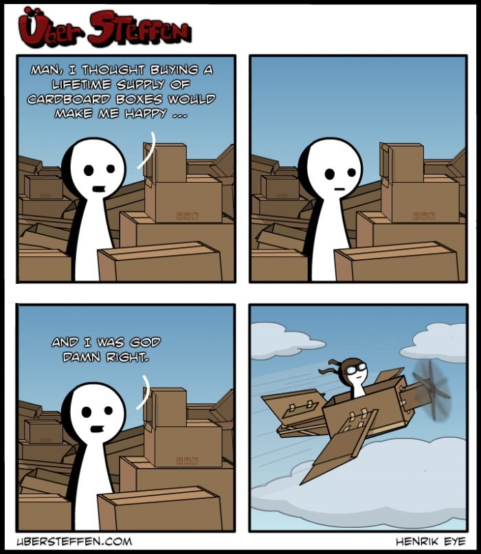 Cardboard is love cardboard is life