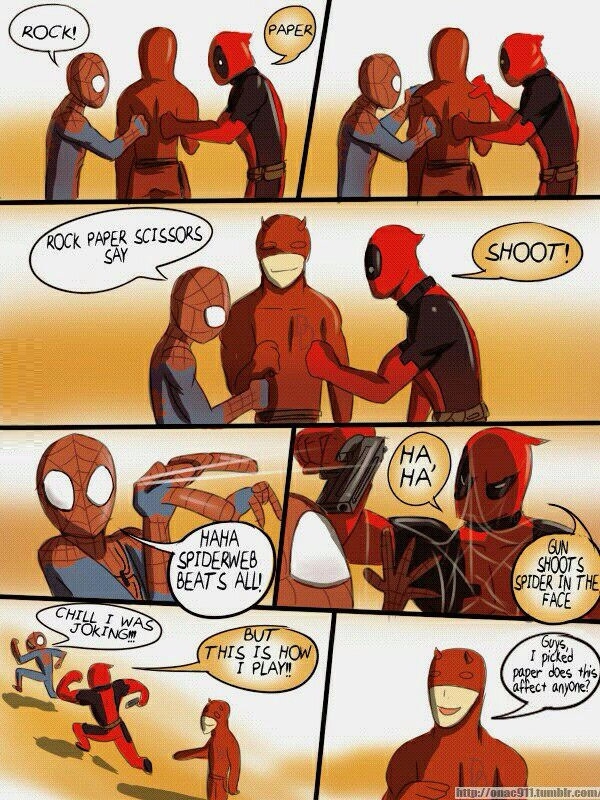 Just being Deadpool