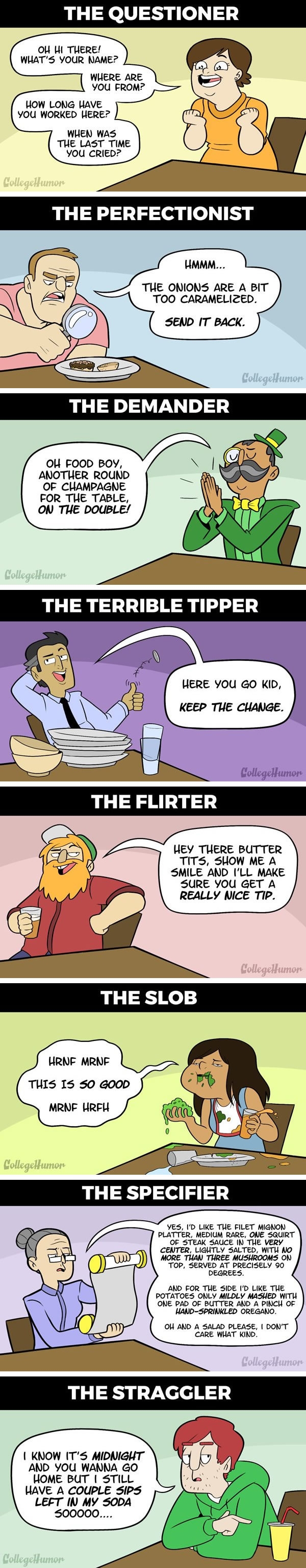 Worst customers at restaurants