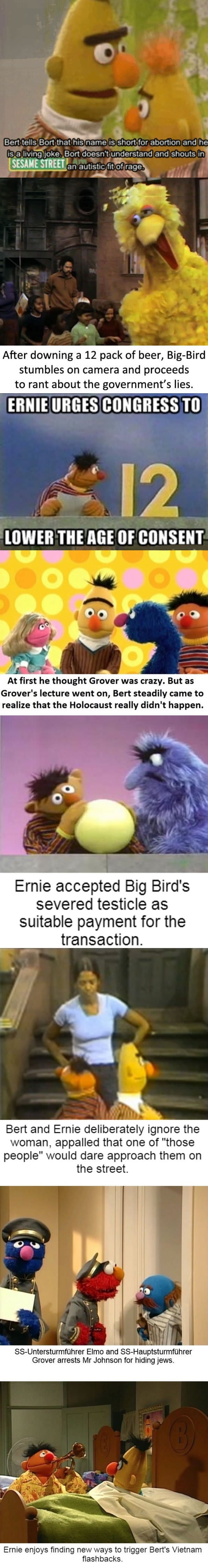 Dark times on Sesame Street
