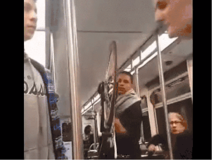 Drunk guy gets a choke hold