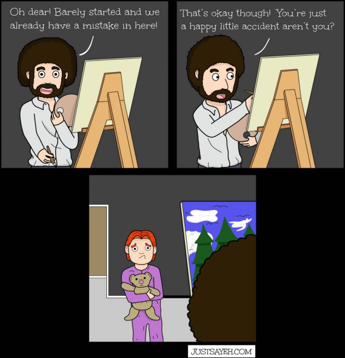 A Bob Ross joke