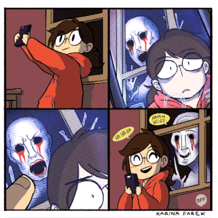 Just taking a selfie