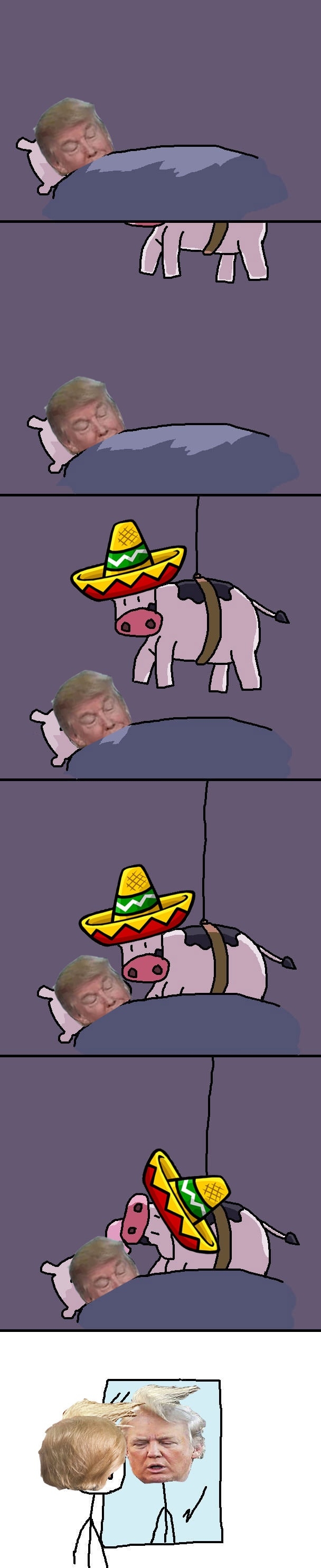 Damn Mexican cow
