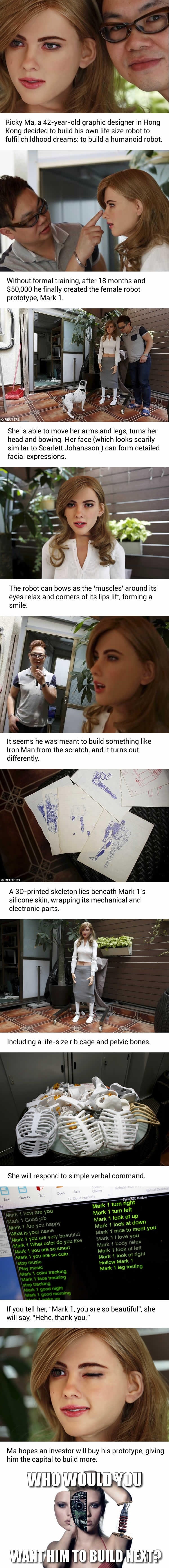 Guy builds himself a Scarlett Johansson look-alike bot