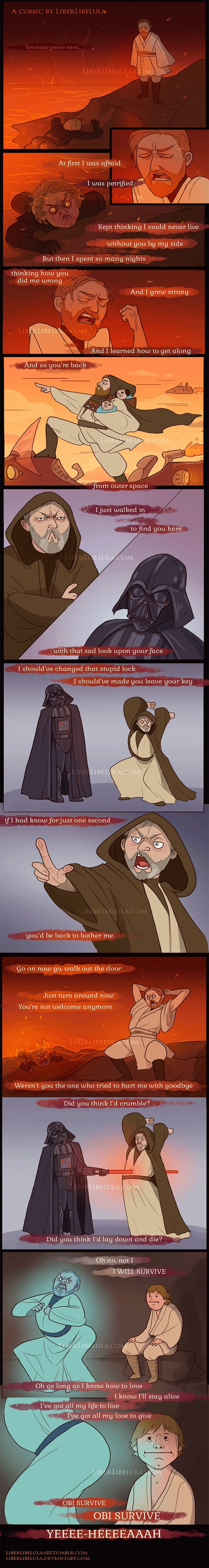 Obi never fully dies, Obi always survives