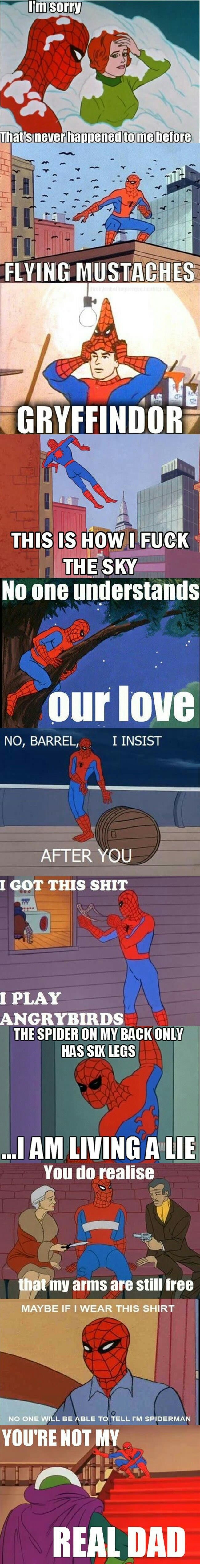 Spiderman's secret inner thoughts