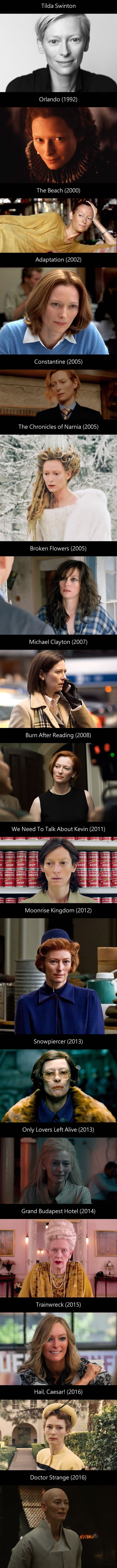 Many faces of Tilda Swinton