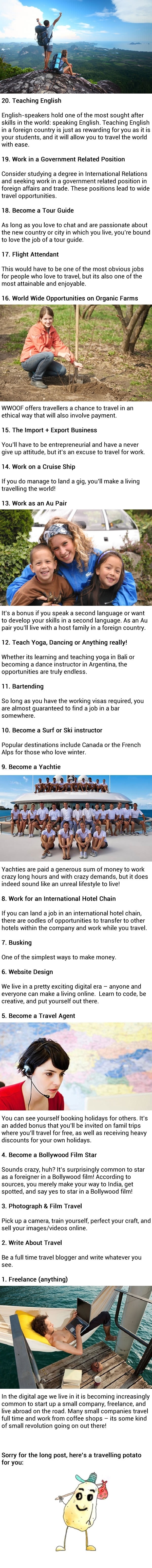 Great jobs for people who love to travel