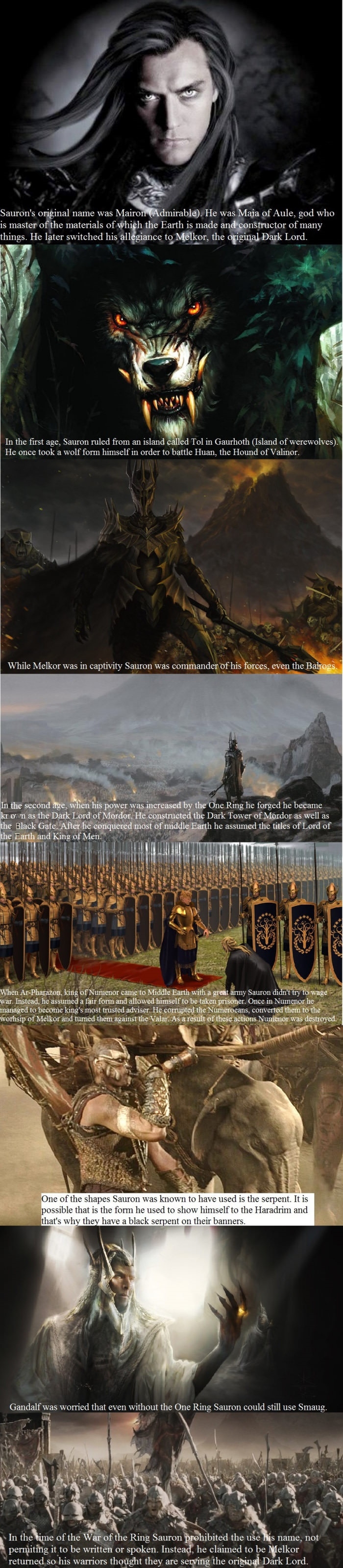 Sauron facts