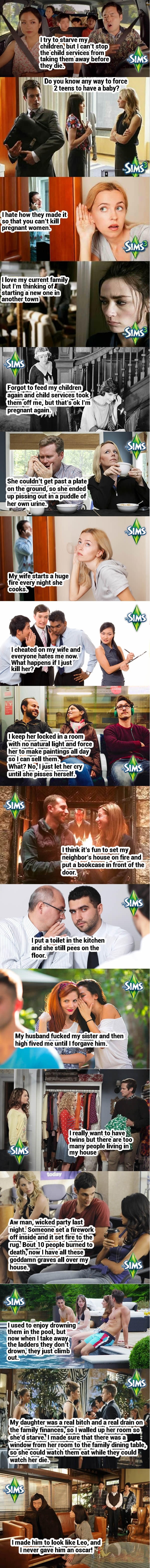 Never discuss The Sims in public