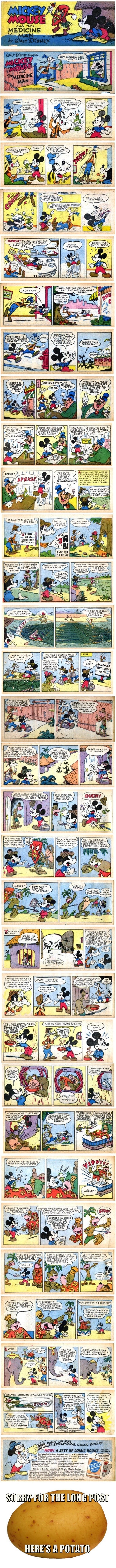 Mickey Mouse & Goofy dealing speed in Africa