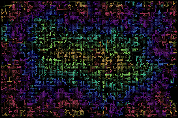 Psychedelic maze