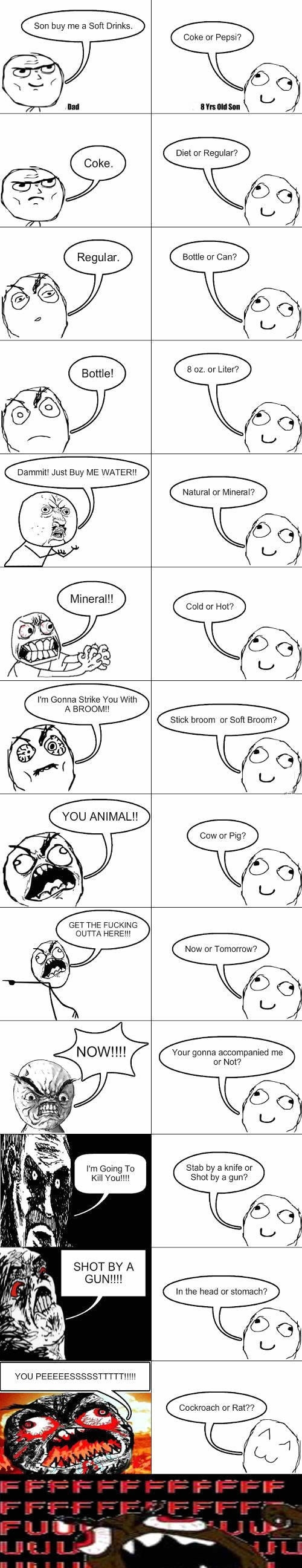 Father and son rage