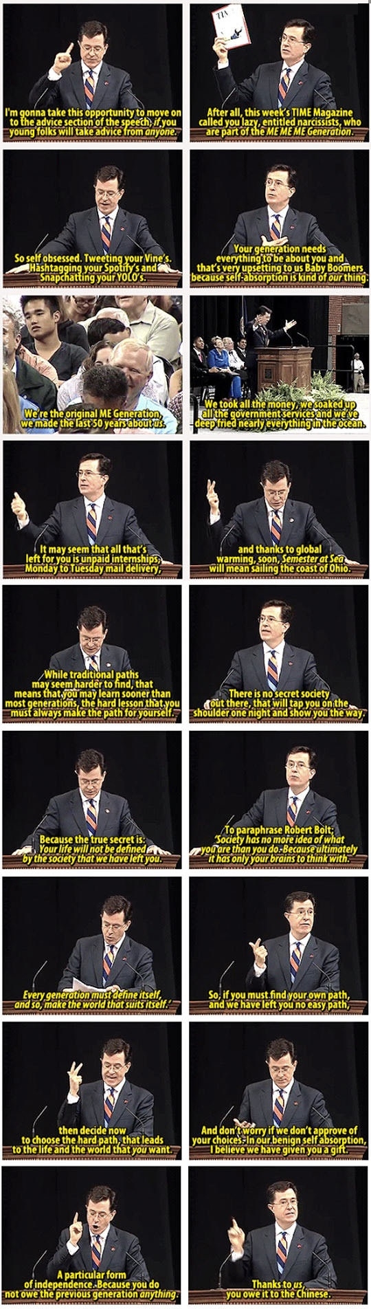 Damn.. Colbert can get real