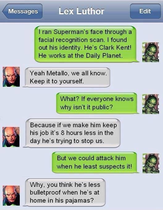 Lux Luthor is a genius