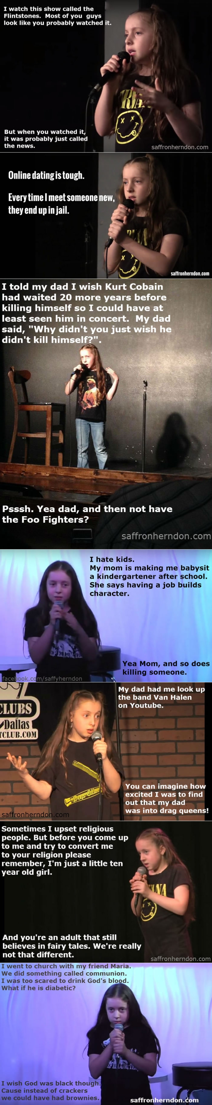 10 year old comedian girl