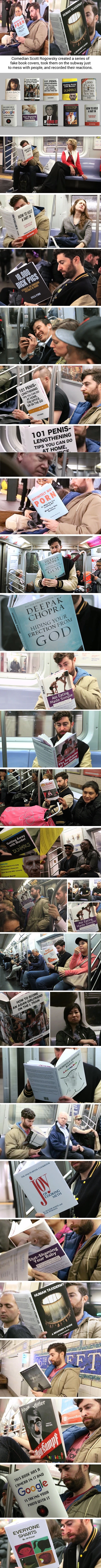 A great practical joke on the New York subway