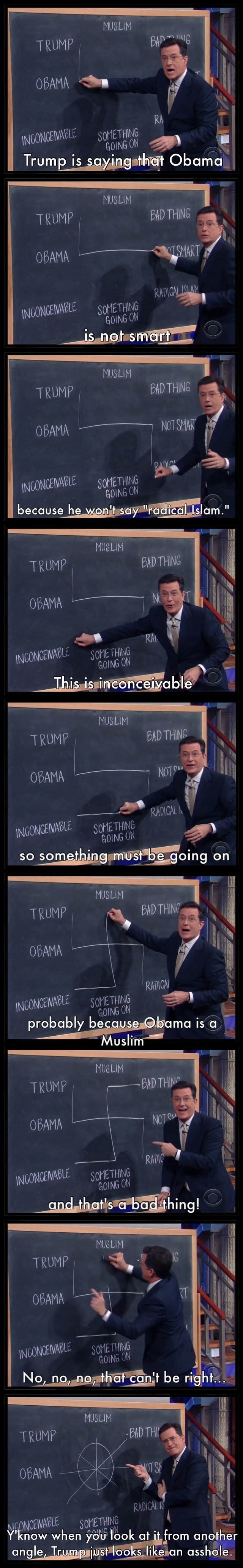 A round of applause for Stephen Colbert!