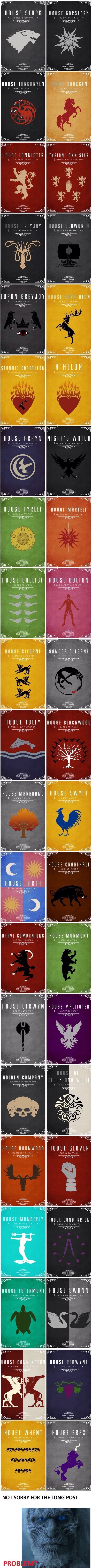 Game of Thrones' houses
