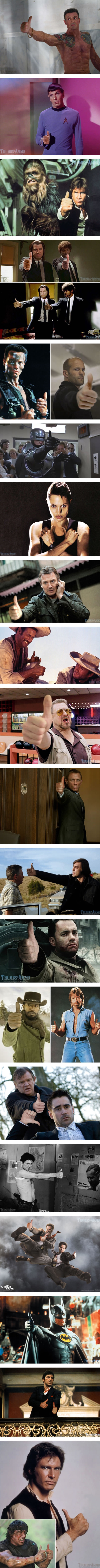 Guns in movies replaced with thumbs-up