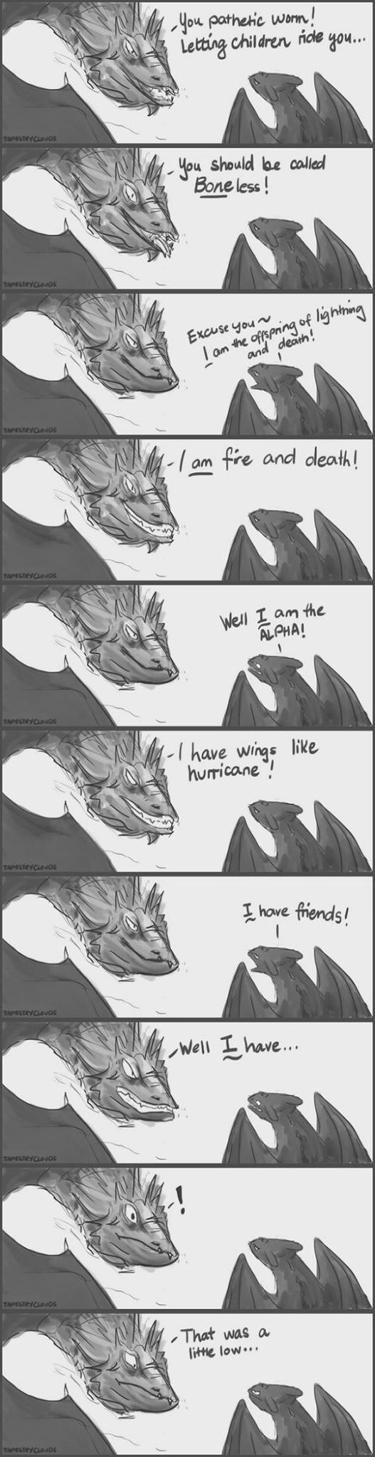 Toothless vs Smaug