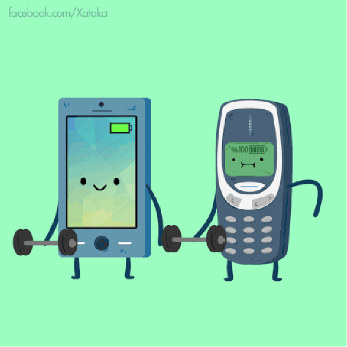 Back when phones had a great battery life