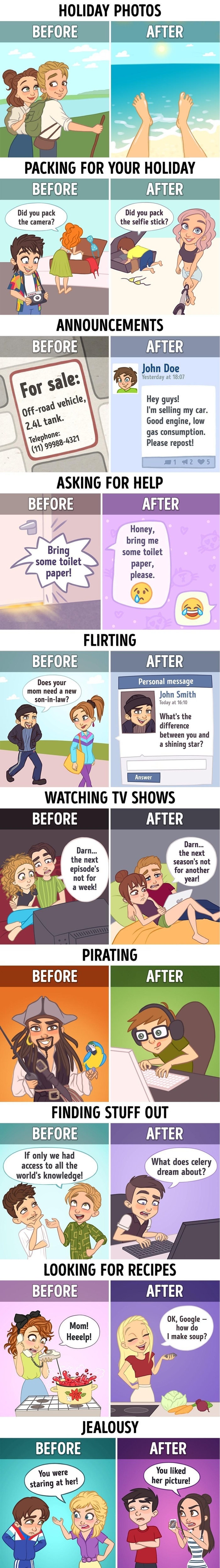 How the internet changed our life