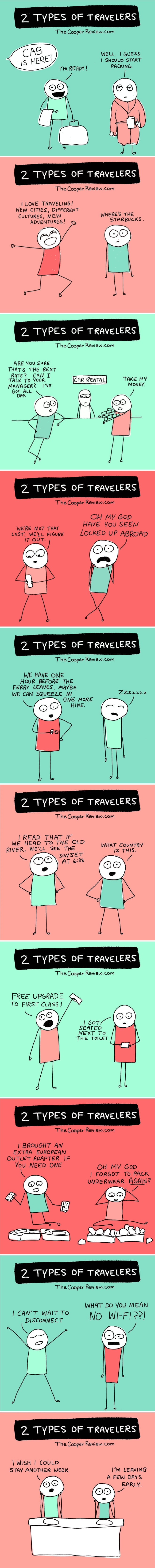 2 types of travelers