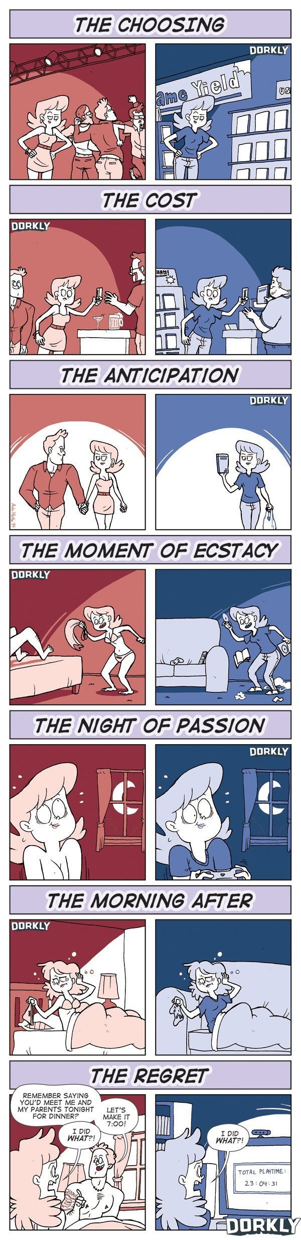 Buying a new game is just like hooking up