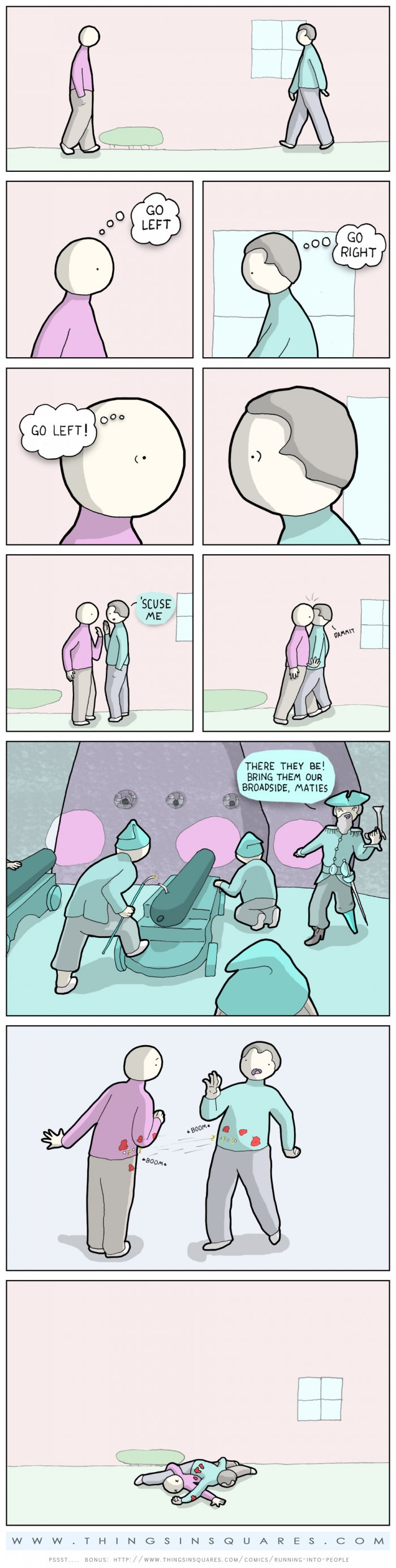 Making eye contact