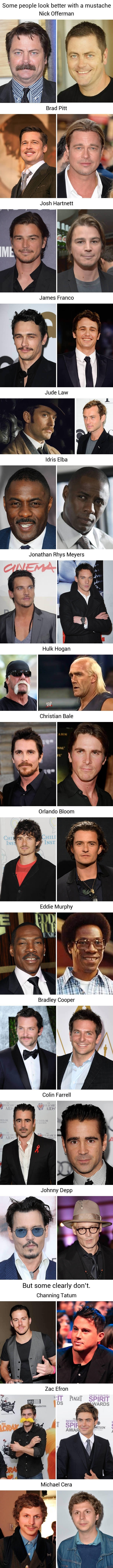 Some suit moustaches, some don't