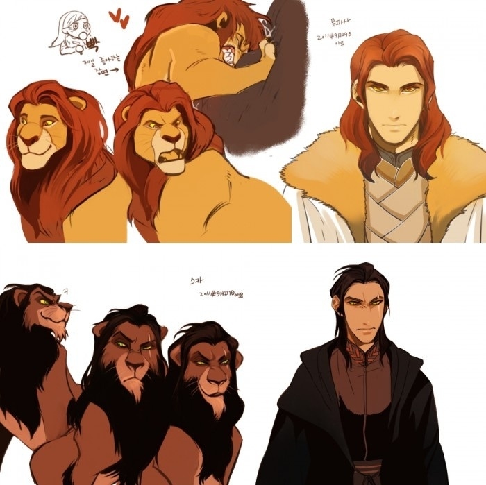 Mufasa and Scar