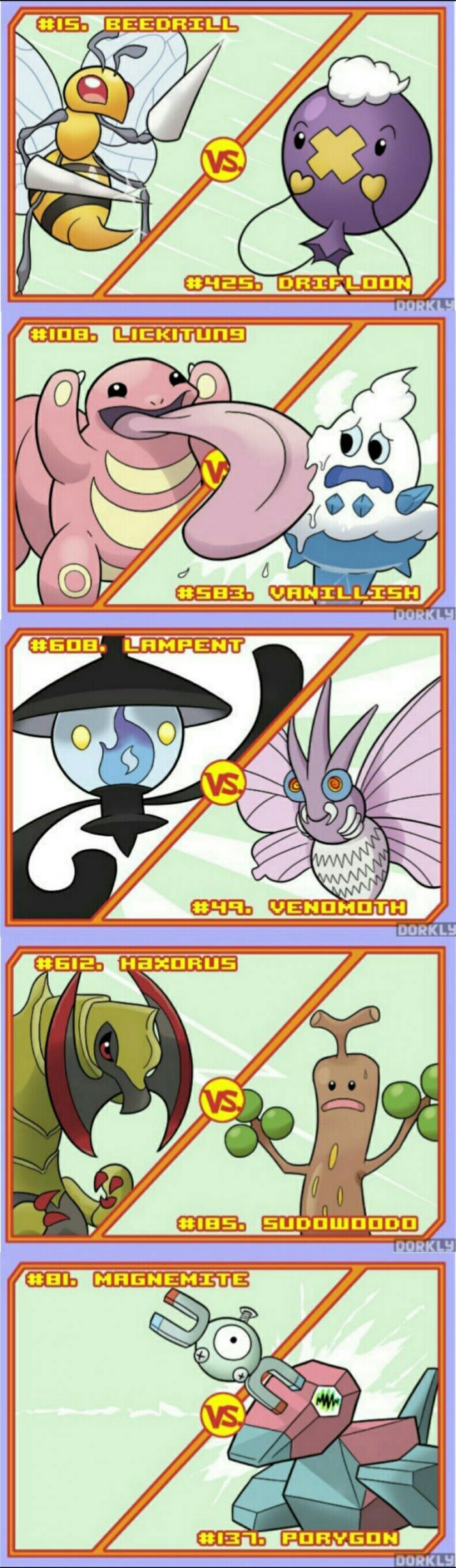 Pokemon Battles that would be over in seconds