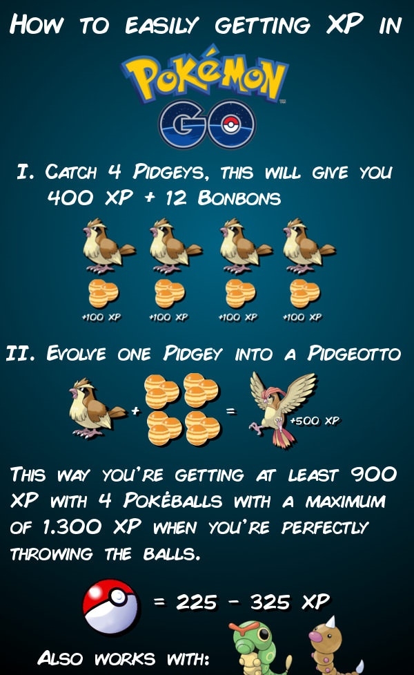 How to easily get xp in Pokemon Go