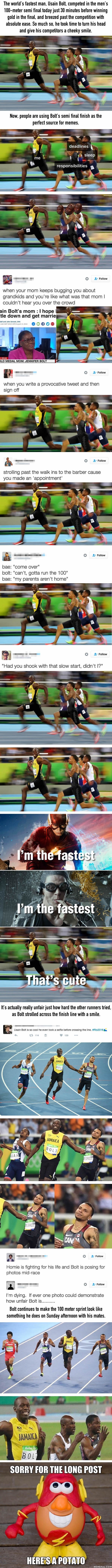 Usain Bolts dominance